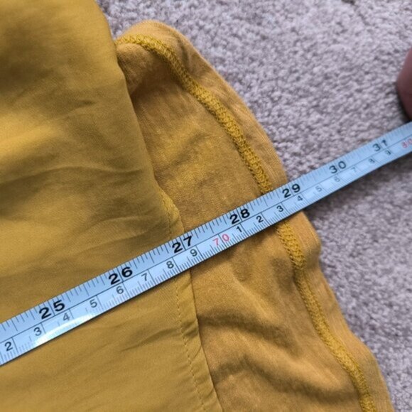 Anthropologie Dolan Steinbeck Back Gold Mustard Preppy Tennis Prep Chic Tunic M - Picture 9 of 10